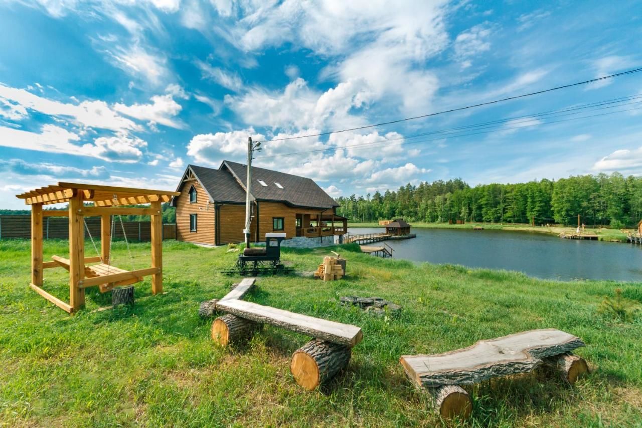 Загородные дома GuestHouse on the Lake with Bathhouse 70 km from Kiev Makariv-7